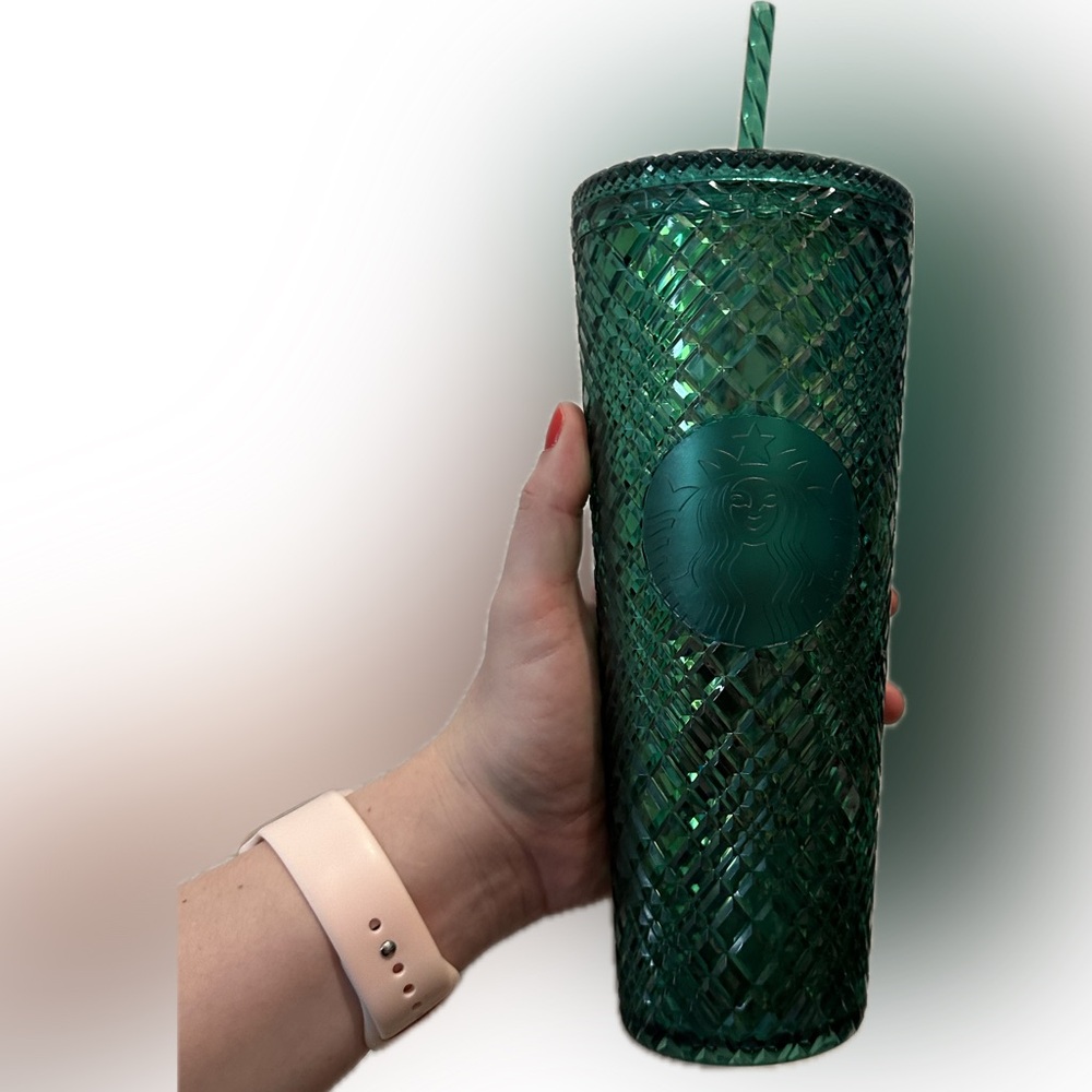 Starbucks- Green Jeweled Cold Cup